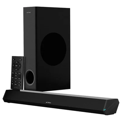 Barra de Sonido para TV Bluetooth con Subwoofer Acteck DYNAMIC TRIM BS670, Alambrico/Inalambrico, 2.1 Canales, 70W RMS