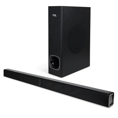 Barra de Sonido para TV Bluetooth con Subwoofer FOL FS-M228L, Alambrico/Inalambrico, 2.1 Canales, 100W RMS