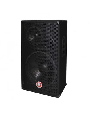 Bocina Bafle Profesional Radox Pasivo con Subwoofer Megapower Pro, Alambrico, 150W RMS, Negro