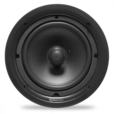 Bocina de Techo TruAudio PP8, Alambrico, 120W RMS, Negro - incluye Soporte Rigido para Techos Suspendidos
