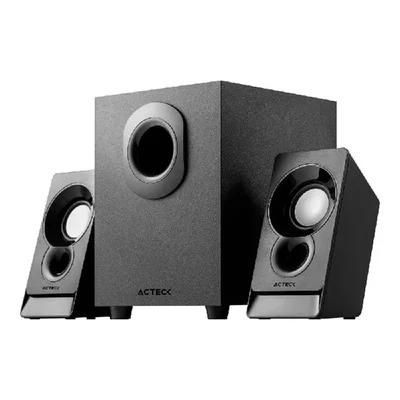 Bocina con Subwoofer Acteck Elant ACT AS470, Alambrico, 2.1 Canales, 6W RMS, 3.5mm, Negro