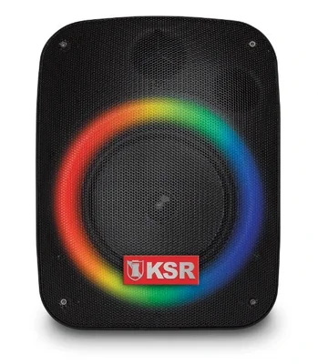 Bocina Bafle Profesional Bluetooth KSR KSW-5006, Alambrico/Inalambrico, 20W RMS, USB, Negro
