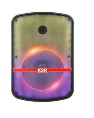 Bocina Bafle Profesional Bluetooth KSR Kaiser, Alambrico/Inalambrico, 50W RMS, 30.000W PMPO, Negro/Rojo