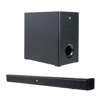 Barra de Sonido para TV Bluetooth con Subwoofer STF Blade Max, Alambrico/Inalambrico, 2.1 Canales, 60W RMS
