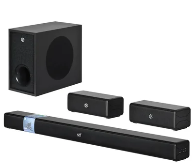 Barra de Sonido para TV Bluetooth con Subwoofer STF ST-S75428, Alambrico/Inalambrico, 5.1 Canales, 100W RMS