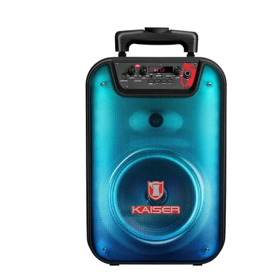 Bocina Bafle Profesional Amplificado Bluetooth Mitzu KSW-3508, Alambrico/Inalambrico, 20W RMS, 6.500W PMPO, USB, Negro