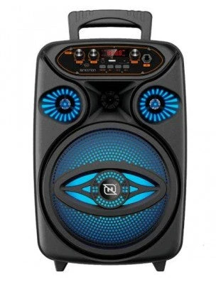Bocina Bafle Profesional Amplificado Bluetooth Necnon NB-08Y, Alambrico/Inalambrico, 16W RMS, USB, Negro
