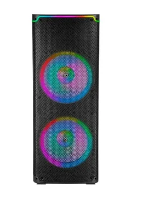 Bocina Bafle Profesional Amplificado Bluetooth STF Vox 15, Inalambrico, 250W RMS, 700W PMPO, USB, XLR, Negro