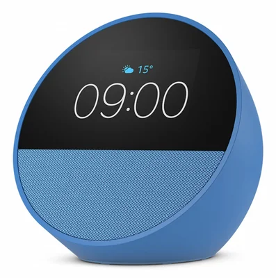 Amazon Asistente de Voz Echo Spot 2024 2.83", Inalambrico, WiFi, Bluetooth, Azul