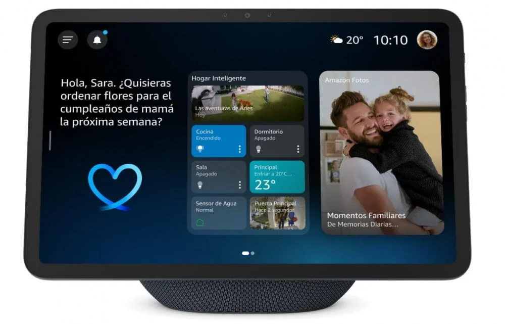 Amazon Asistente de Voz Echo Show 11", Inalambrico, WiFi, Bluetooth, Gris