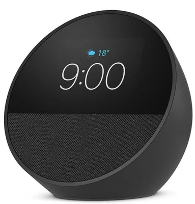 Amazon Asistente de Voz Echo Spot 2.83", Inalambrico, WiFi, Bluetooth, Negro