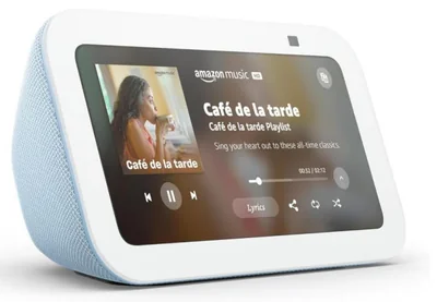 Amazon Asistente de Voz Echo Show 5.5", Inalambrico, WiFi, Bluetooth, Azul/Blanco
