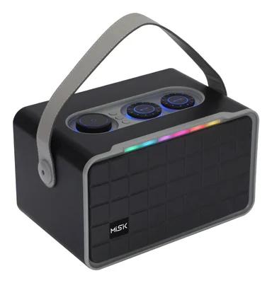 Bocina Bluetooth Portatil Misik MS258, Alambrico/Inalambrico, 10W, Negro