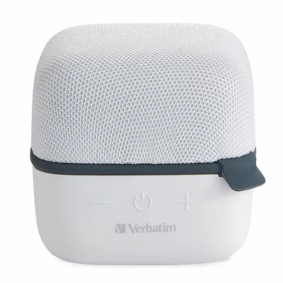 Bocina Bluetooth Portatil Verbatim Cube, Inalambrico, 5W RMS, USB, Blanco