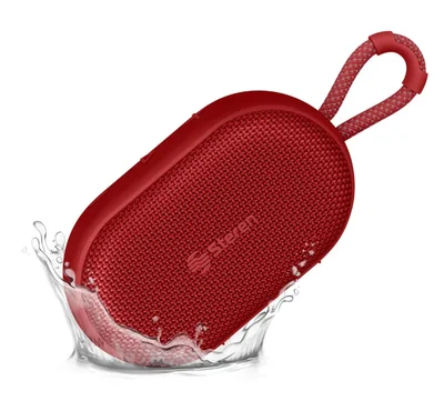 Bocina Bluetooth Portatil Steren 9050, Inalambrico, MicroUSB, 5W, Rojo - Resistente al Agua
