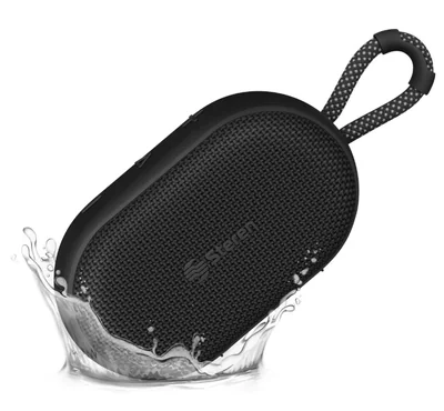 Bocina Bluetooth Portatil Steren 9050, Inalambrico, MicroUSB, 5W, Negro - Resistente al Agua