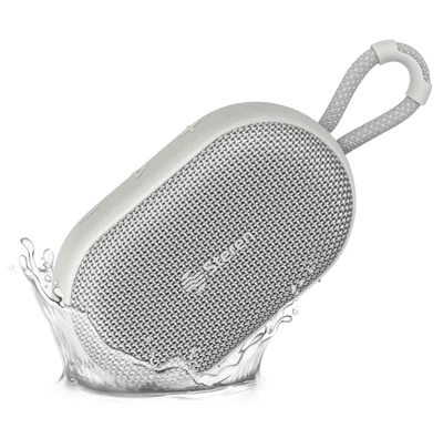 Bocina Bluetooth Portatil Steren 9050, Inalambrico, MicroUSB, 5W, Blanco - Resistente al Agua
