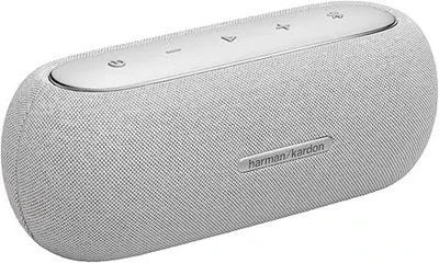 Bocina Bluetooth Portatil Harman Kardon Luna, Inalambrico, USB-C, 40W, Gris - Resistente a Polvo/Agua