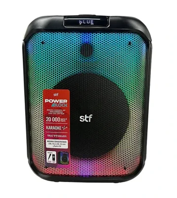 Bocina Bluetooth Portatil STF S62183, Inalambrico, USB-A, 40W, Negro