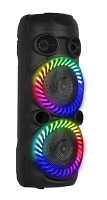 Bocina Bluetooth Portatil STF Tower Fest, Inalambrico, MicroUSB, 65W, Negro
