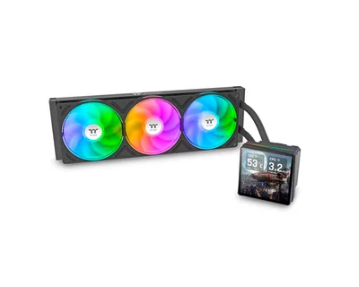 Enfriamiento Liquido Thermaltake Th360 V3 Ultra Argb Sync Aio 120mm Con Display Lcd