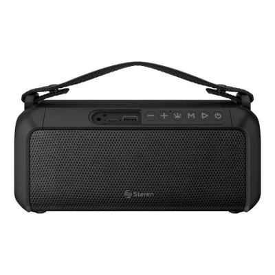 Bocina Bluetooth Portatil Steren BOC-940NE, Inalambrico, USB-C, 30W, Negro - Resistente a Salpicaduras