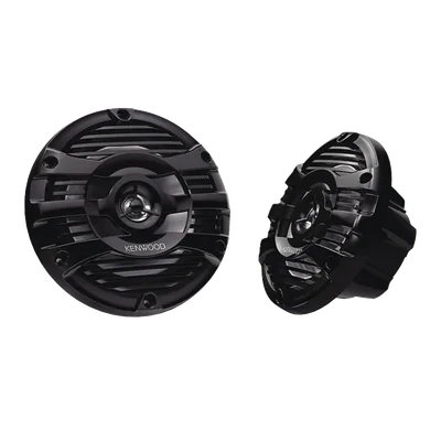 BOCINAS JVC KENWOOD grado marinos en color negro de 6.5" potencia maxima de 150 W