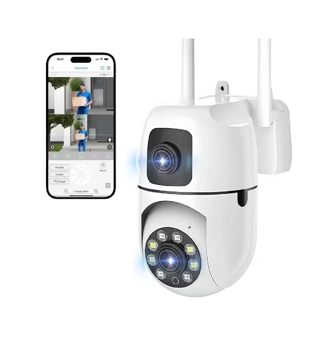 Camara De Vigilancia Exterior Blanco