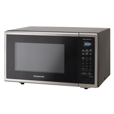 Horno de Microondas Panasonic NN-SB56LSRUH, 1.1 Pies Cubicos, 1000W, 31.1 Litros, Negro/Acero Inoxidable