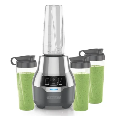 Licuadora Black & Decker PB2004G, 600W, 2 Velocidades, Gris