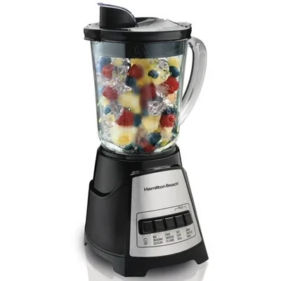 Licuadora Hamilton Beach Power Elite, 1.2 Litros, 700W, Negro/Plata