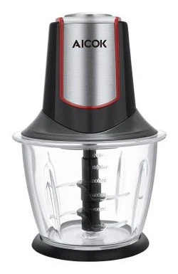 Procesador de Alimentos Aicok MD-8103D, 300W, Negro/Plata