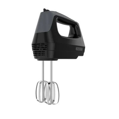 Batidora de Mano Black & Decker B3293, 175W, 5 Velocidades, Negro/Gris