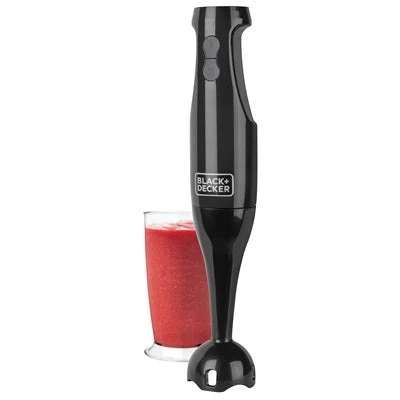 Batidora de Inmersion Black & Decker HB2400B, 200W, 2 Velocidades, 700ml