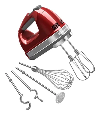 Batidora De Mano Kitchenaid Digital Turbo Beater Ii De 9 Velocidades Color Rojo - Venta Internacional.