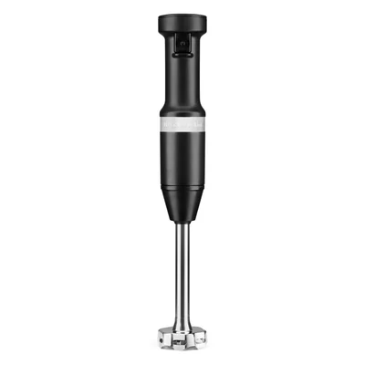 Batidora De Mano Kitchenaid Negro Mate Con Brazo Batidor Extraíble Y Protector De Sartén - Venta Internacional.