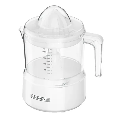 Exprimidor de Citricos Black & Decker CJ650W, 1 Litro, 30W, Blanco