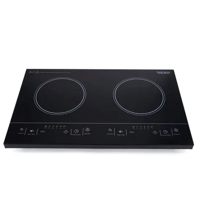 Parrilla Electrica Turmix PI2Q01, 2 Quemadores, Antiadherente, 1800W, Negro
