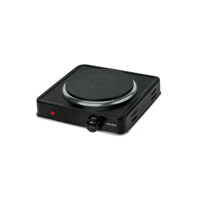 Parrilla electrica 1 quemador de disco, negra Volteck PAEL-1CDN