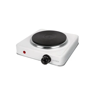 Parrilla electrica 1 quemador de disco, blanca Volteck PAEL-1CD