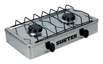 Parrilla de Gas Surtek EGAF2, 2 Quemadores