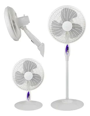 Ventilador Mytek 3123 3 En 1 16 Pulg Pedestal 3vel Plástico Color De La Estructura Blanco