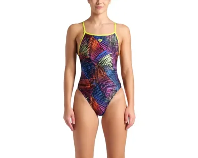 Traje De Baño Natación Arena Energy Booster Back 008160-650 Negro
