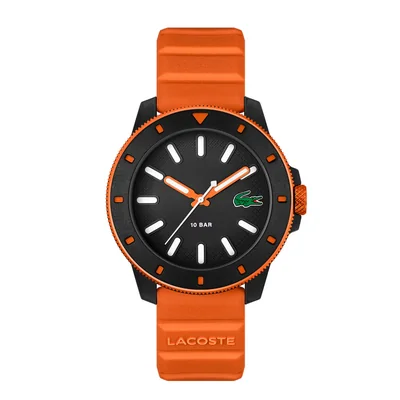 Reloj Para Hombre Lacoste Lacoste.12.12 Scuba 2011416 Naranja 43 Mm Silicón
