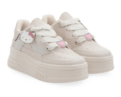 Tenis Casuales Hello Kitty con Pedrería para Mujer