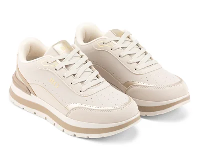 Tenis Casuales Jennifer Lopez Dayla Beige para Mujer