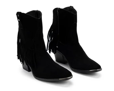 Botas Vaqueras Strona Negras para Mujer