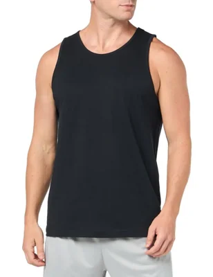 Remera sin mangas para hombre Amazon Essentials negra talla L