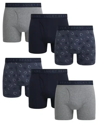 Calzoncillos tipo boxer Lucky Brand pack de 6 10 cm algodón