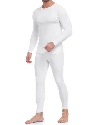 Ropa interior térmica WEERTI conjunto de long johns forrado de polar blanco